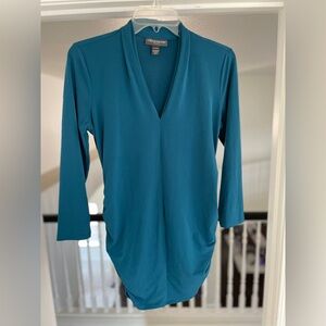 Teal maternity shirt